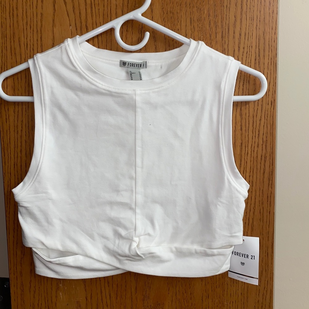 White Crop Top